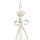 Lampe à suspendre Shabby Blanc Rustique Lampe de table à manger
