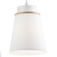Suspension KIMMIE Blanc Bois Moderne Salon