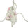 Lampe tissu 3-flmg table à manger campagnarde fleurie