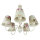 Lustre fleuri LOREN Table de salle à manger tissu 5-flmg