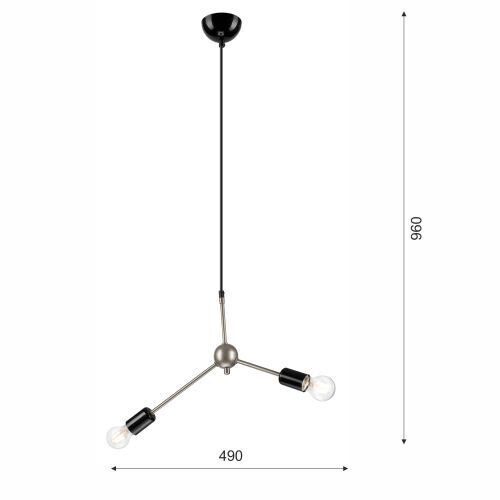 Lampe Salon Lampe à suspendre Acier inoxydable Métal