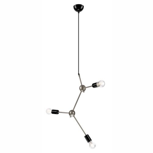 Lampe à suspendre 3-flmg acier inoxydable métal table à manger