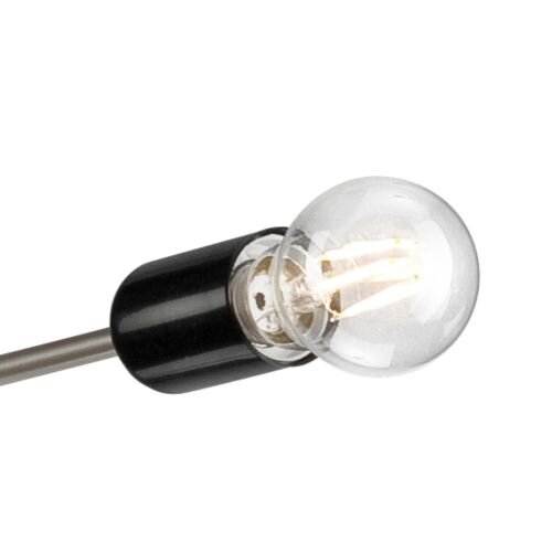 Lampe à suspendre 3-flmg acier inoxydable métal table à manger