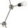 Lampe à suspendre 3-flmg acier inoxydable métal table à manger