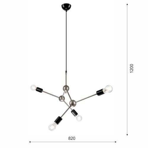 Lampe à suspendre Acier inoxydable Métal Salle à manger