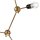 Lampe à suspendre en métal doré 3xE27 Lampe de salon