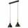 Lampe à suspendre Noir Bois Salle à manger Scandinave