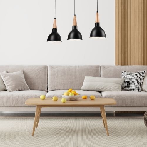Suspension Noir Scandinave Lampe de table à manger