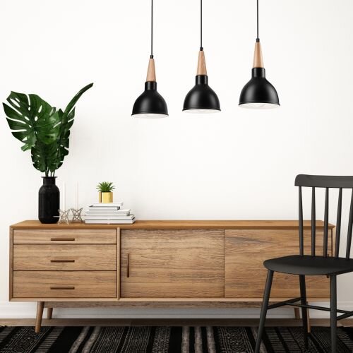 Suspension Noir Scandinave Lampe de table à manger