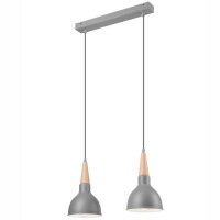 Elégante lampe à suspendre LAILA Gris...