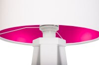 Lampe de table Abat-jour Lampe en bois Blanc Rose Tripode...
