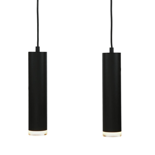Lampe à suspendre FAITH Noir Aluminium Moderne Table à manger