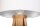Lampe de table ROSIE Blanc Argent Rétro Tripode 46cm