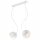 Lampe Salon Suspension blanche métal allongée