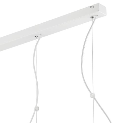 Suspension COURTNEY Blanc Métal 3-flmg Moderne