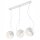 Suspension COURTNEY Blanc Métal 3-flmg Moderne