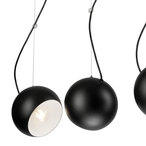 Suspension Salon Moderne Noir Blanc 3-flmg