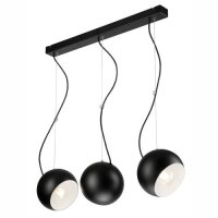 Suspension Salon Moderne Noir Blanc 3-flmg