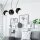 Suspension Salon Moderne Noir Blanc 3-flmg