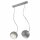 Lampe à suspendre Argent Blanc Métal Lampe de table à manger