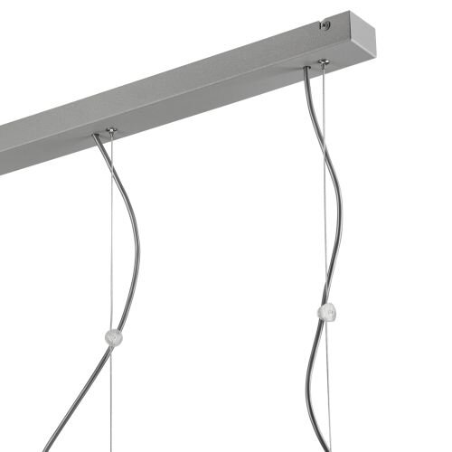 Lampe suspendue Argent Blanc Métal Table à manger Moderne