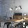 Lampe suspendue Argent Blanc Métal Table à manger Moderne