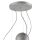 Suspension argent blanc métal rond table à manger