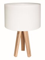 Lampe de table &eacute;clairage r&eacute;tro bois...