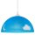 Suspension verre ronde bleu enfant garçon coloré