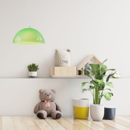Suspension Abat-jour Vert Enfants ronde Garçons