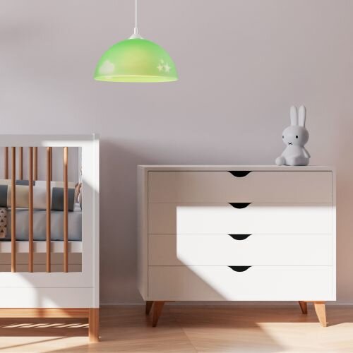 Suspension Abat-jour Vert Enfants ronde Garçons