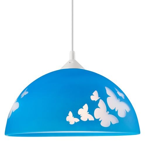 Lampe de chambre denfant THORLEY bleu rond fille