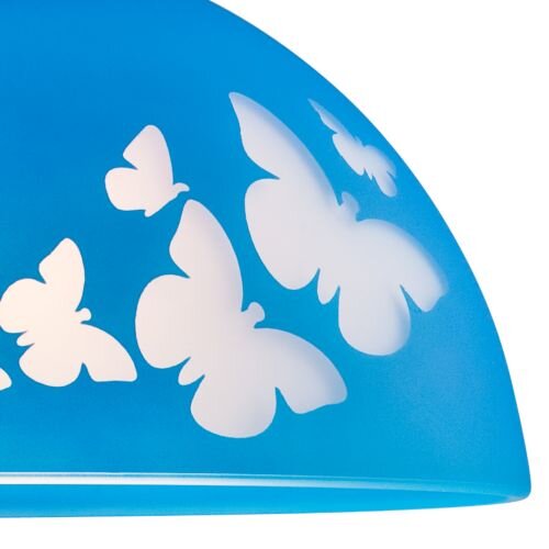 Lampe de chambre denfant THORLEY bleu rond fille