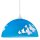 Lampe de chambre denfant THORLEY bleu rond fille