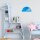 Lampe de chambre denfant THORLEY bleu rond fille