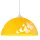 Suspension Lampe déclairage jaune Fille ronde