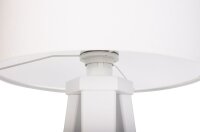 Lampe de table tripode Blanc Rétro 46cm Lampe en bois