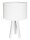 Lampe de table tripode Blanc Rétro 46cm Lampe en bois