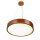 Lampe Table à manger Lampe à suspendre Bois rustique 3xW27 ronde