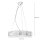 Lampe Table à manger Lampe à suspendre Bois rustique 3xW27 ronde