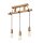 Suspension Lampe en bois Table à manger longue Moderne