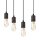 Braun Lampe suspendue en bois 5-flmg longue table à manger