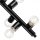 Suspension en métal noir 6-flmg table à manger
