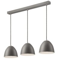 Suspension Argent Métal 3-flmg Rétro Table...