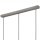 Suspension Argent Métal 3-flmg Rétro Table de salle à manger