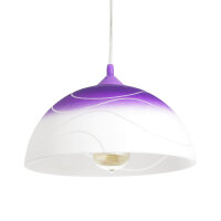 Suspension lilas verre rond table à manger...