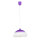Suspension lilas verre rond table à manger rétro ADANIA
