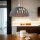 Lampe de cuisine rétro en verre avec motif Ø30cm