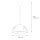 Lampe de cuisine rétro en verre avec motif Ø30cm