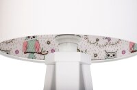 Lampe de table SOWA Blanc Rose Bois 46cm Trépied...